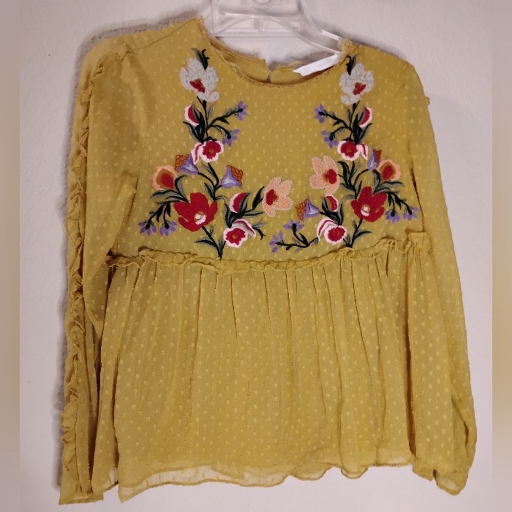 Zara Embroidered Blouse